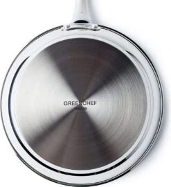 GreenChef Profile Plus Koekenpan 24cm - Zilverkleurig - Inductie - PFAS-vrij -Pot Promotiewinkel 1093x1200