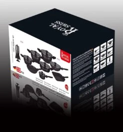 Royal Swiss® Pannenset - 33 Delig - Keramisch - Inductie - Afneembare Handgrepen - Geschikt Voor Oven - Zwart -Pot Promotiewinkel 1120x1200 15