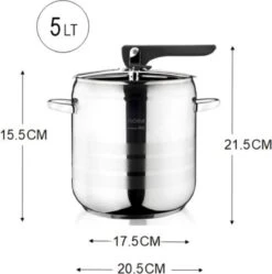 Zilan Easy - Snelkookpan - Pressure Cooker - Geschikt Voor Alle Warmtebronnen Ook Inductie - 4 Liter -Pot Promotiewinkel 1189x1200 1