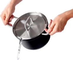 BK Q-linair Master Black Kookpannenset - 4-delig - Veilig Afgietsysteem - Inductie -Pot Promotiewinkel 1200x1002