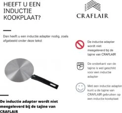 CRAFLAIR ~ Tajine ~ Ø 30 Cm ~ Geschikt Voor Inductie - Adapter ~ Handgemaakt ~ Geglazuurd Keramiek -Pot Promotiewinkel 1200x1118 5