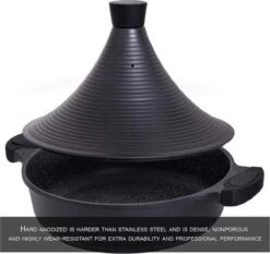 Aluminium Tajine Agadir- Matt Black Geschikt Ook Voor Inductie -Pot Promotiewinkel 1200x1131 4