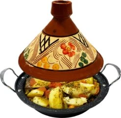 Tajine Aardewerk En Gegoten Aluminium Inductie| Handvaten| Geschikt Voor 4-8 Personen - Alle Warmtebronnen| Ø 30cm -Pot Promotiewinkel 1200x1172 2