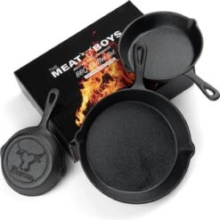Gietijzeren Pannenset - Cast Iron Skillets - BBQ Skilletset -Pot Promotiewinkel 1200x1198