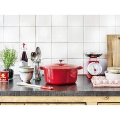 BK Bourgogne Braadpan Ø 28 Cm - Rood - Gietijzer - Inductie -Pot Promotiewinkel 1200x1200 1244
