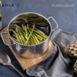 Sola Steelpan Profiline Deluxe - Ø 16 Cm - Zilver - RVS - Sandwichbodem -Pot Promotiewinkel 1200x1200 1325