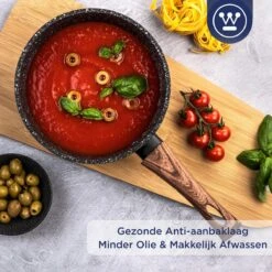 Westinghouse Steelpan Inductie - Ø 20 Cm - Zwart Marmer - Speciale Editie -Pot Promotiewinkel 1200x1200 1354