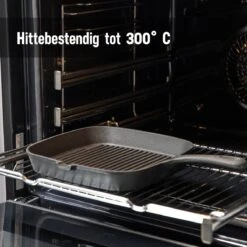 Daumonet Auguste Noir Gietijzeren Grillpan - Steakpan Zwart - PFAS & PFOA Vrij - Vierkant Met Schenktuit - 23,5 Cm - 2 Liter - Emaille - Alle Warmtebronnen - Elektrisch - Gas - Halogeen - Inductie - Keramisch -Pot Promotiewinkel 1200x1200 1418