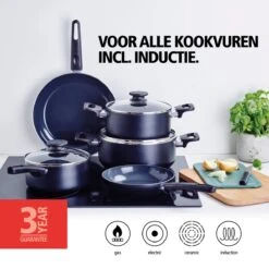 Brabantia Cooking Pleasure Set - 5 Delig - Inductie - Keramische Anti Aanbaklaag - Pfas Vrij -Pot Promotiewinkel 1200x1200 1559