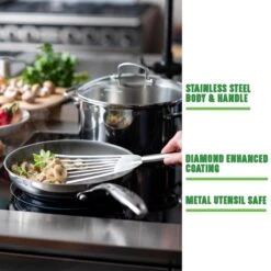 GreenChef Profile Plus Koekenpan 24cm - Zilverkleurig - Inductie - PFAS-vrij -Pot Promotiewinkel 1200x1200 551