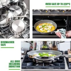 GreenChef Profile Plus Koekenpan 24cm - Zilverkleurig - Inductie - PFAS-vrij -Pot Promotiewinkel 1200x1200 555