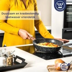 Westinghouse Koekenpan Inductie - Ø 20 Cm - Zwart Marmer - Speciale Editie -Pot Promotiewinkel 1200x1200 634