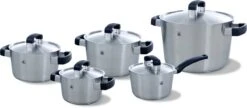 BK Conical Cool Pannenset - 5-delig - RVS - Geschikt Voor Alle Warmtebronnen -Pot Promotiewinkel 1200x525