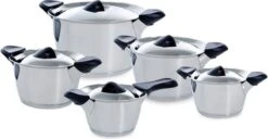 BK Q-linair Classic Pannenset - 5 Delig - RVS - Veilig Afgietsysteem - Inductie -Pot Promotiewinkel 1200x620