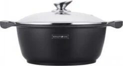 Royalty Line - Marble Soep/braadpan - Met Glazen Deksel Zwart - 24 CM. RL-BS24ML 29 Royalty Line - Marble Soep/braadpan - Met Glazen Deksel Zwart - 24 CM. RL-BS24ML -Pot Promotiewinkel 1200x644 2