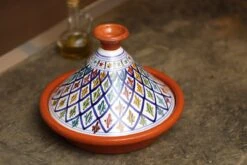 CRAFLAIR ~ Tajine ~ Ø 30 Cm ~ Geschikt Voor Inductie - Adapter ~ Handgemaakt ~ Geglazuurd Keramiek -Pot Promotiewinkel 1200x800 245