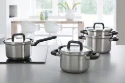 BK Flow Cool Pannenset - 4-delig – RVS Deksels - Veilig Afgietsysteem - Geschikt Voor Alle Warmtebronnen -Pot Promotiewinkel 1200x800 8