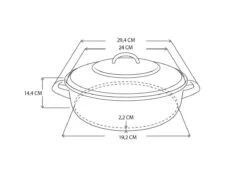 BK Fortalit Braadpan Ø 24 Cm / 2,5L - Emaille - Inductie -Pot Promotiewinkel 1200x881 4