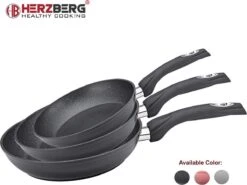 Herzberg HG-FP3: 3-Delige Koekenpan Van Gesmeed Aluminium 20/24/28 - ZILVER -Pot Promotiewinkel 1200x898 8