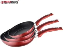 Herzberg HG-FP3: 3-Delige Koekenpan Van Gesmeed Aluminium 20/24/28 - ZILVER -Pot Promotiewinkel 1200x906 18