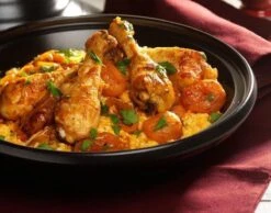 Cosy & Trendy Tajine Zwart / Oranje - Gietijzeren Schaal - Ø25cm - Geschikt Voor Inductie -Pot Promotiewinkel 1200x944 3