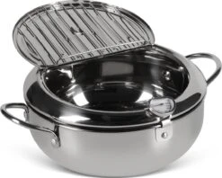Edënbërg Classic Line - Japanse Frituurpan Met Thermometer - 3.4 Liter - Friteuse/Frituurpot RVS -Pot Promotiewinkel 1200x960