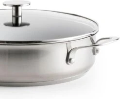 KitchenAid Stainless Steel Hapjespan Met Glazen Deksel ø28cm - RVS - Inductie - Anti-aanbak 11 KitchenAid Stainless Steel Hapjespan Met Glazen Deksel ø28cm - RVS - Inductie - Anti-aanbak -Pot Promotiewinkel 1200x995 5