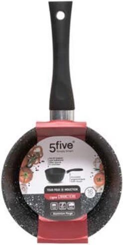 5Five - Steelpan/sauspan - Alle Kookplaten Geschikt - Zwart - D16 Cm -Pot Promotiewinkel 604x1200