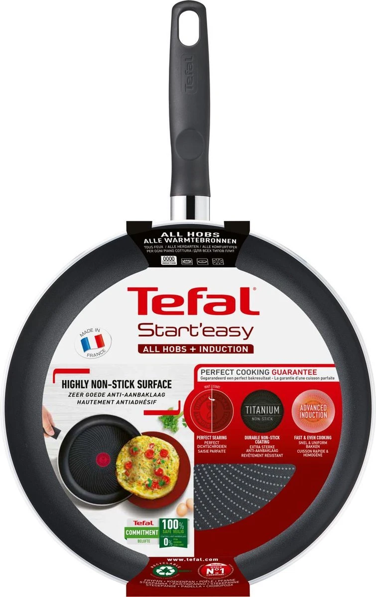 Tefal Start'easy Koekenpan 24 Cm - PFOA Vrij - Geschikt Voor Alle Warmtebronnen 7 Tefal Start'easy Koekenpan 24 Cm - PFOA Vrij - Geschikt Voor Alle Warmtebronnen - Afbeelding 7
