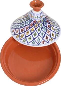 CRAFLAIR ~ Tajine ~ Ø 30 Cm ~ Geschikt Voor Inductie - Adapter ~ Handgemaakt ~ Geglazuurd Keramiek -Pot Promotiewinkel 860x1200